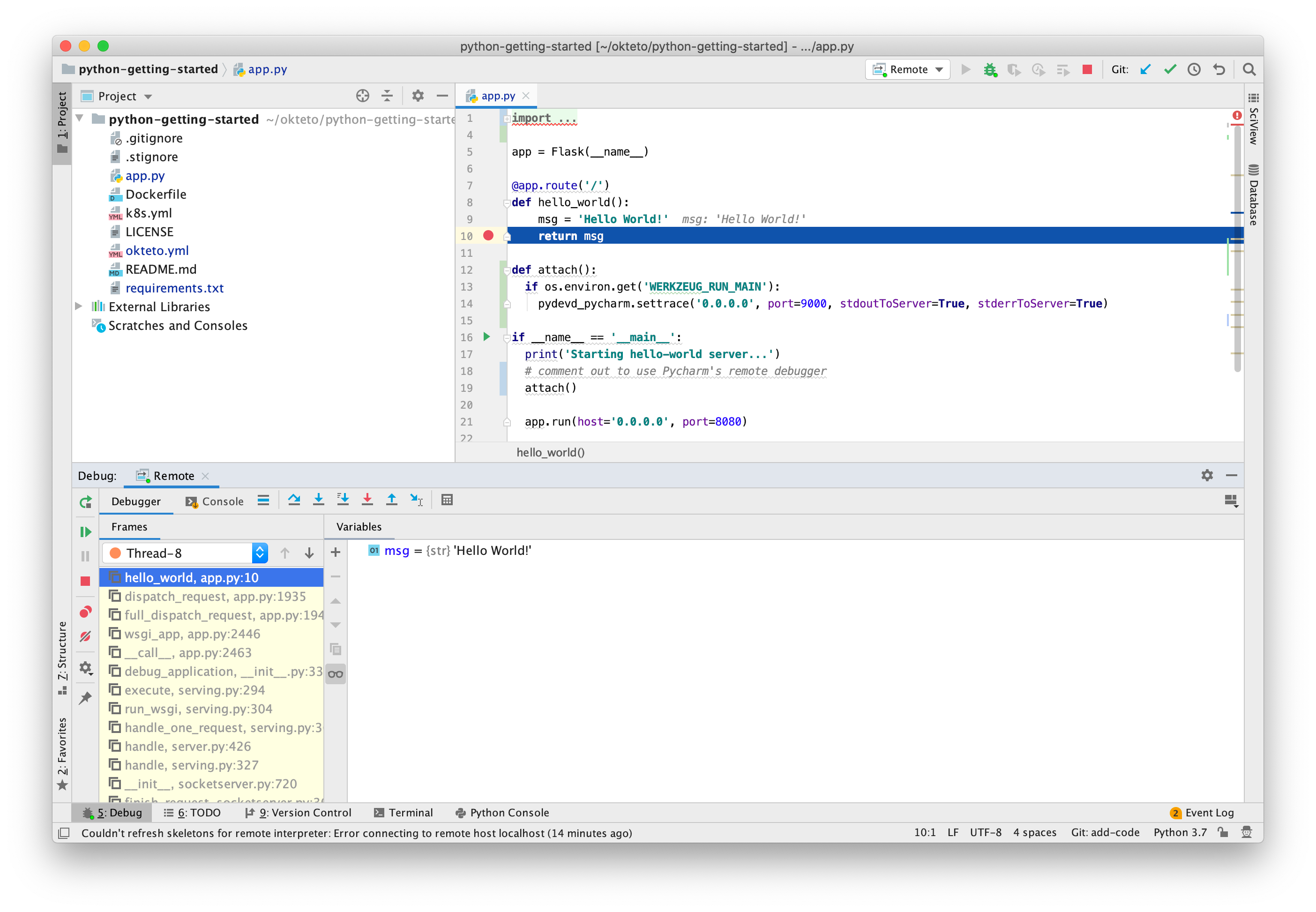 breakpoint in Python